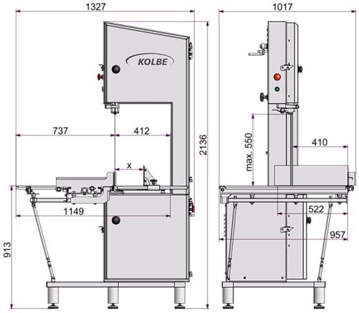 Пила ленточная K440H