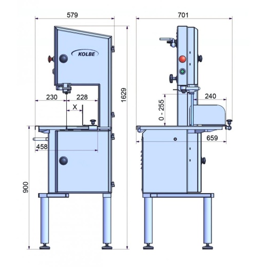 Пила ленточная K260