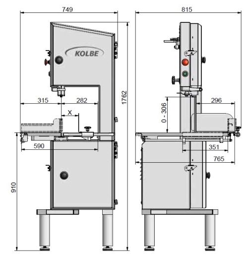 Пила ленточная K330